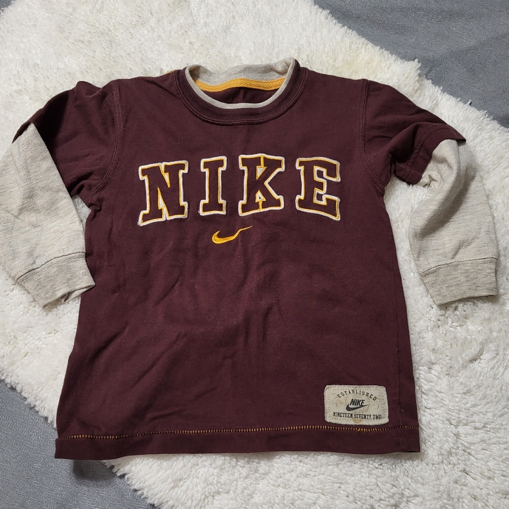 Nike brown long sleeve tee   boys 3T  #893